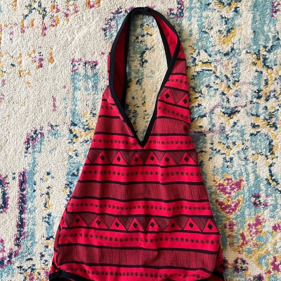 American Apparel red aztec dress AND halter body suit - Picture 4 of 12